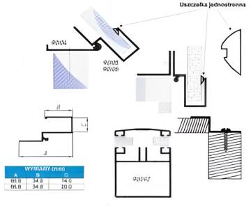 Schemat techniczny z detalami konstrukcyjnymi.
